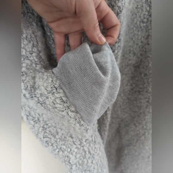 LOFT Wool & Alpaca Blend Long Oversized Cardigan Sweater, Gray (SIZE XS/S) - Picture 12 of 13